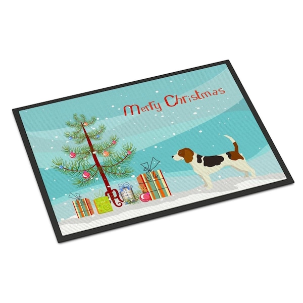 Carolines Treasures 18 x 27 in. Beagle Christmas Tree Indoor or Outdoor Mat CK3519MAT - main